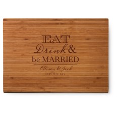 eat drink and be married cutting board