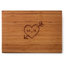 carved heart cutting board