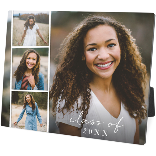 Photo Strip Landscape Desktop Plaque, Rectangle, 8x10, White, white