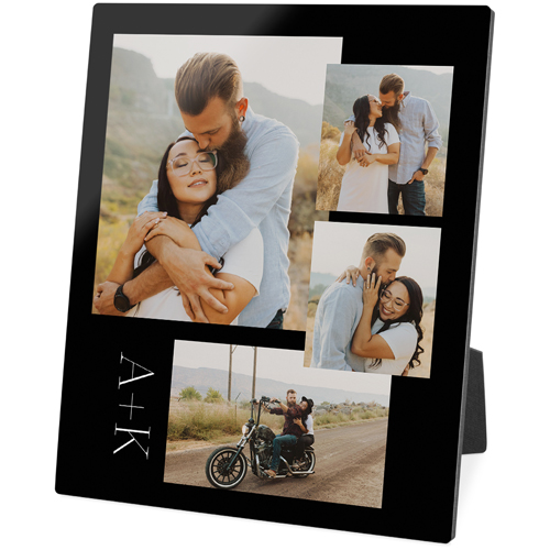 Overlap Gallery of Four Portrait Desktop Plaque, Rectangle, 8x10, Multicolor