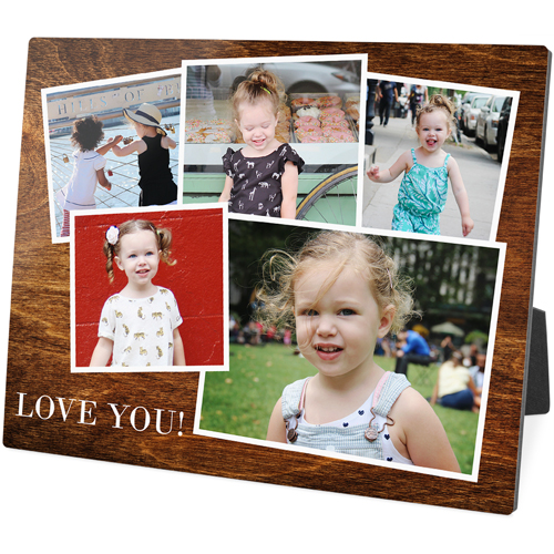 Woodgrain Montage Desktop Plaque Home Decor Shutterfly