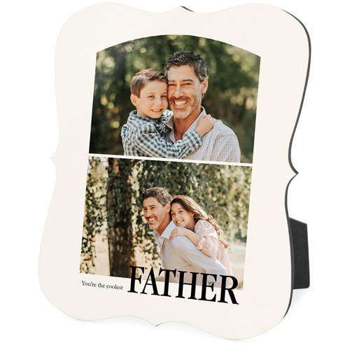 Stacked Arch Collage Desktop Plaque, Bracket, 8x10, Beige, antique white