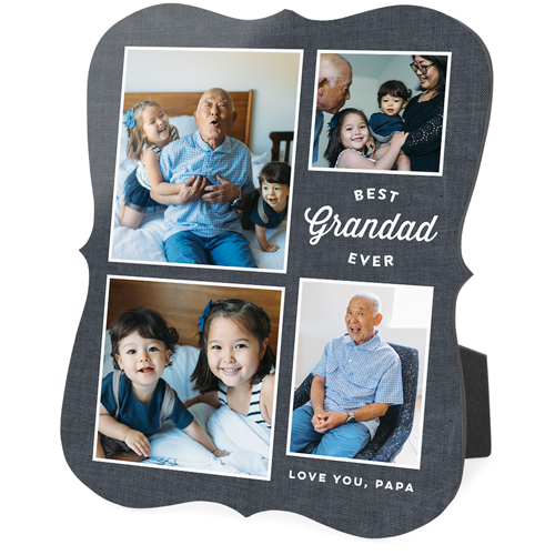 Best Grandad Desktop Plaque, Bracket, 8x10, Black