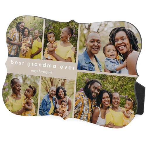 Text Gallery of Six Desktop Plaque, Bracket, 5x7, Multicolor