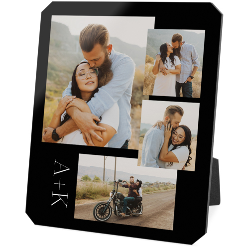 Overlap Gallery of Four Portrait Desktop Plaque, Ticket, 8x10, Multicolor, multi