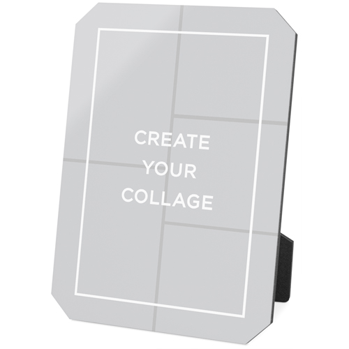 Create a Collage Portrait Desktop Plaque, Ticket, 5x7, Multicolor, multi