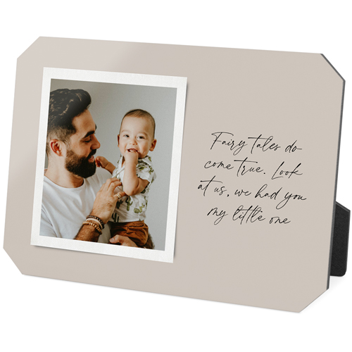 Sentimental Note Desktop Plaque, Ticket, 5x7, Beige