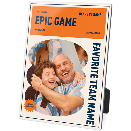 Epic Memory Desktop Plaque, Rectangle, 5x7, Beige