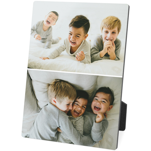 Gallery of Two Vertical Desktop Plaque, Rectangle, 5x7, White