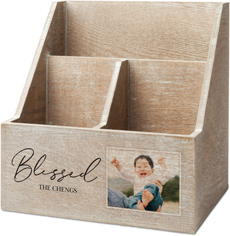 blessed script desk caddy