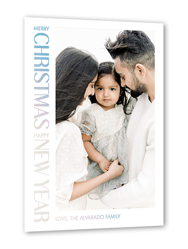 Modern Christmas Photo Card