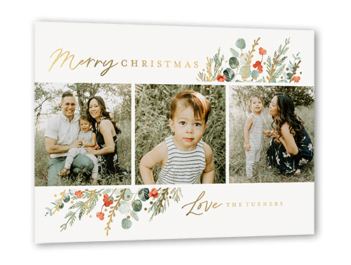Gold Embossed Christmas Cards