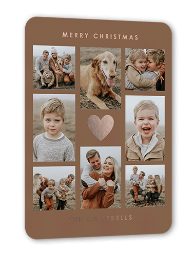 Editable Mid Joy Holiday Card, Rounded Corners