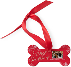 deck the paws merry snowflakes dog ornament
