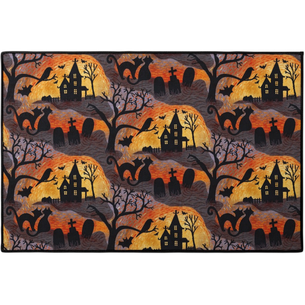 Spooky Halloween Haunts Door Mat | Shutterfly