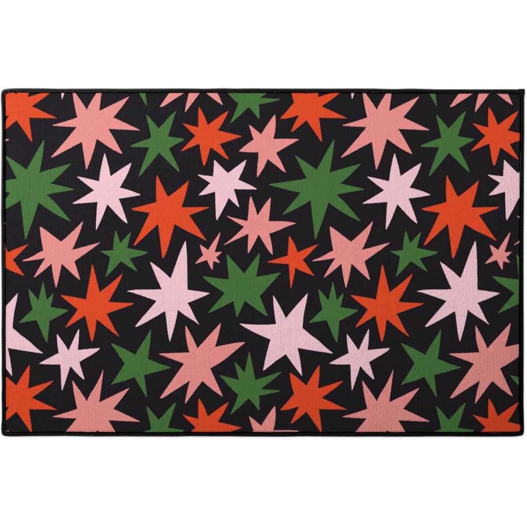 Christmas Stars - Multi Door Mat, Multicolor