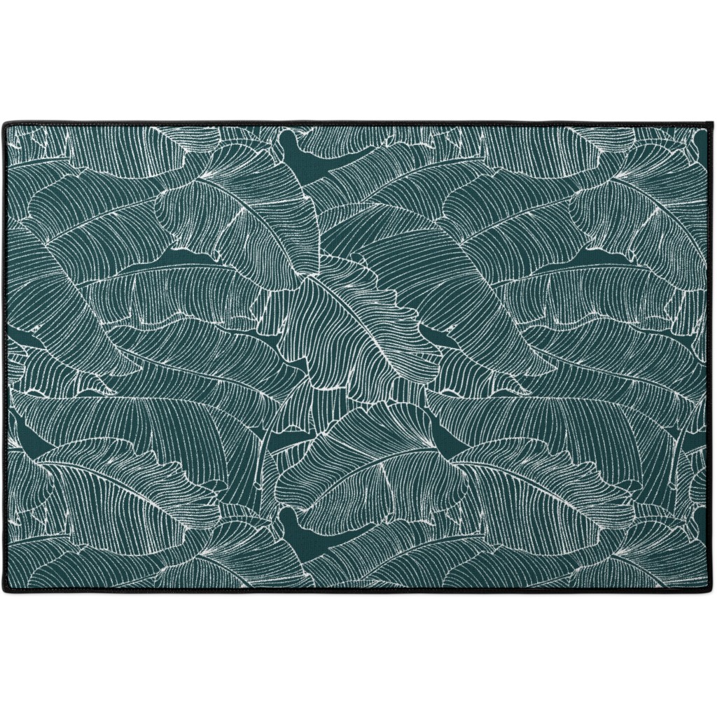 Banana Leaf Blush Door Mat Shutterfly