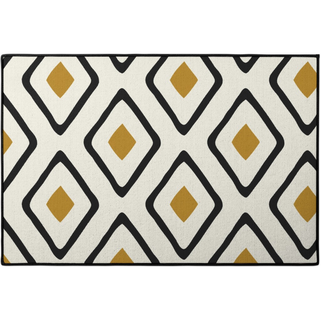 Diamond in Diamond - Neutral Door Mat, Beige