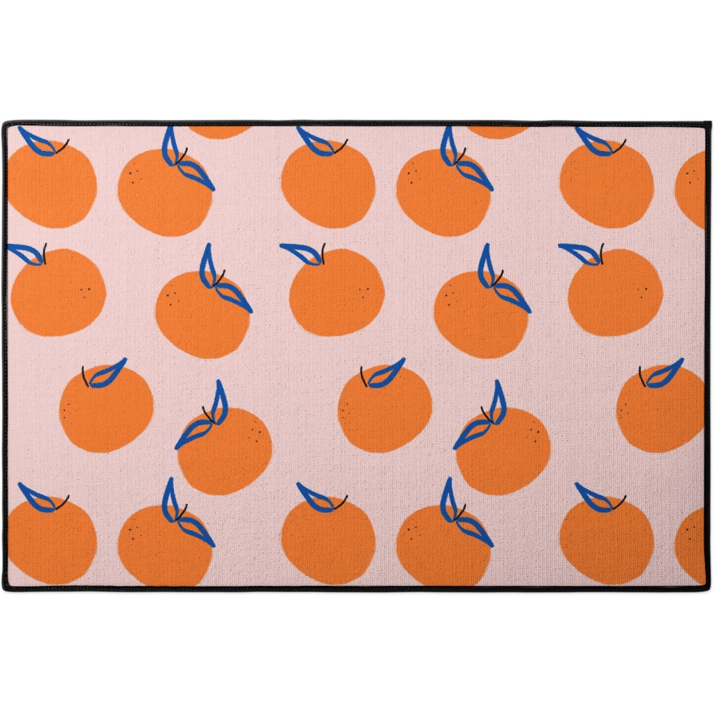 Clementines - Orange Door Mat, Orange