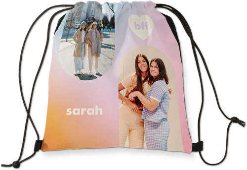 Ombre Arches Drawstring Backpack