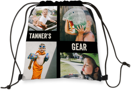 Gallery of Four Drawstring Backpack