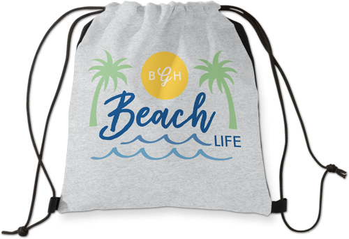 Beach Life Drawstring Backpack