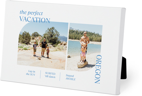 Travel Infographic Easel Back Canvas, 5x7, No Frame, Easel Back Canvas, White, white