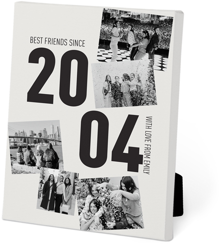 Big Year Easel Back Canvas, 5x7, No Frame, Easel Back Canvas, Beige, wheat