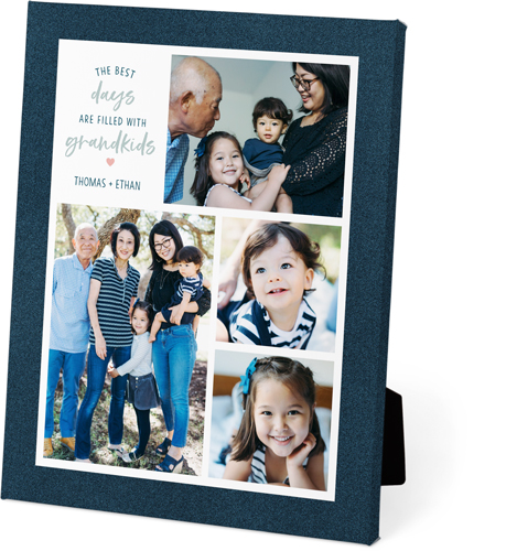 Best Grandkids Easel Back Canvas, 8x10, No Frame, Easel Back Canvas, Green, desert green