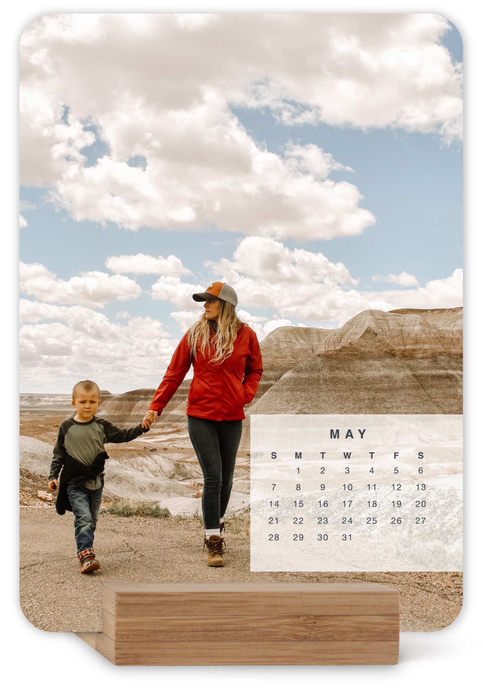 Rounded Corner Easel Calendars