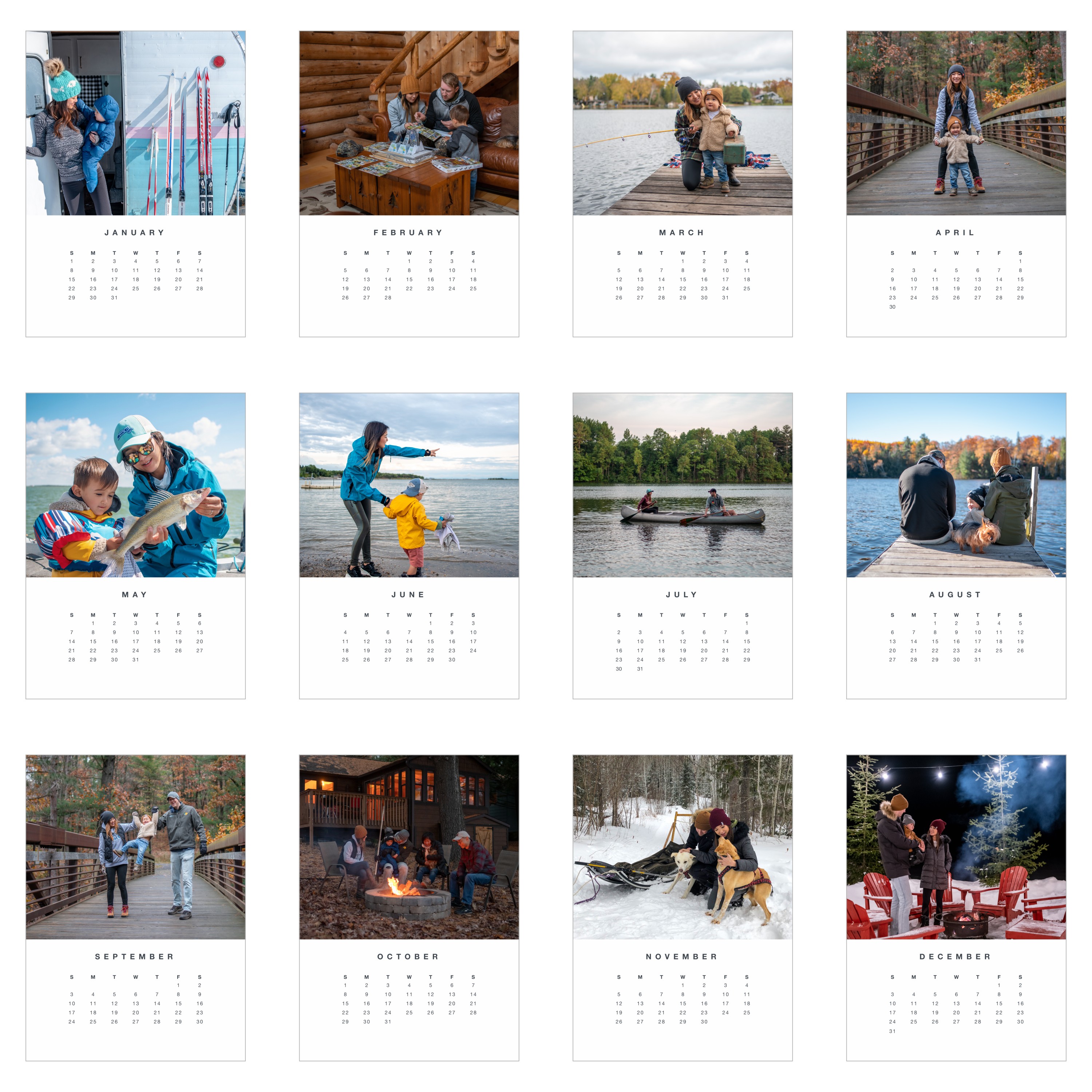 Photo Gallery Easel Calendar by Yours Truly Shutterfly