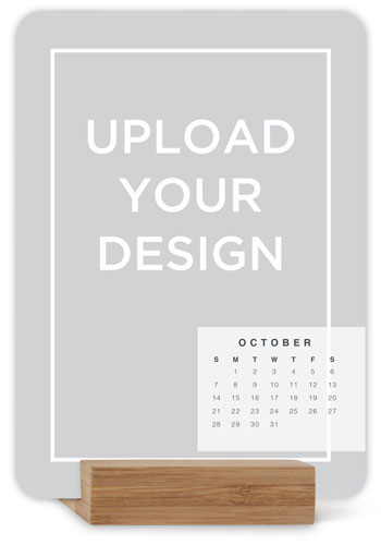 Upload Your Own Design Portrait Easel Calendar, Rounded Corners, Multicolor