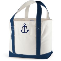 anchors away canvas tote bag