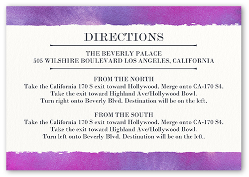 Romantic Wonder Wedding Enclosure Card, Purple, Matte, 100% Recycled Cardstock , Square, Purple