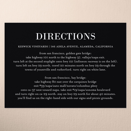 Never Ending Devotion Wedding Enclosure Card, Black, Matte, Pearl Shimmer Cardstock, Square