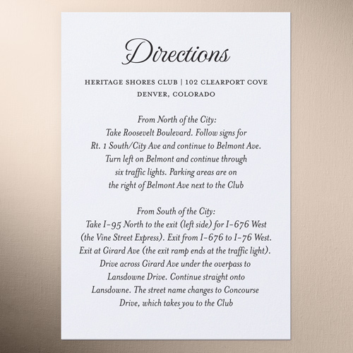 Basic Union Wedding Enclosure Card, White, Matte, Pearl Shimmer Cardstock, Square