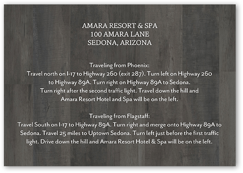 Simple Woodgrain Wedding Enclosure Card, Gray, Matte, Signature Smooth Cardstock, Square, Gray