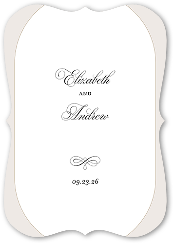 Elegant Essence Wedding Enclosure Card, Gray, Pearl Shimmer Cardstock, Bracket