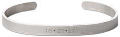 milestone date engraved cuff