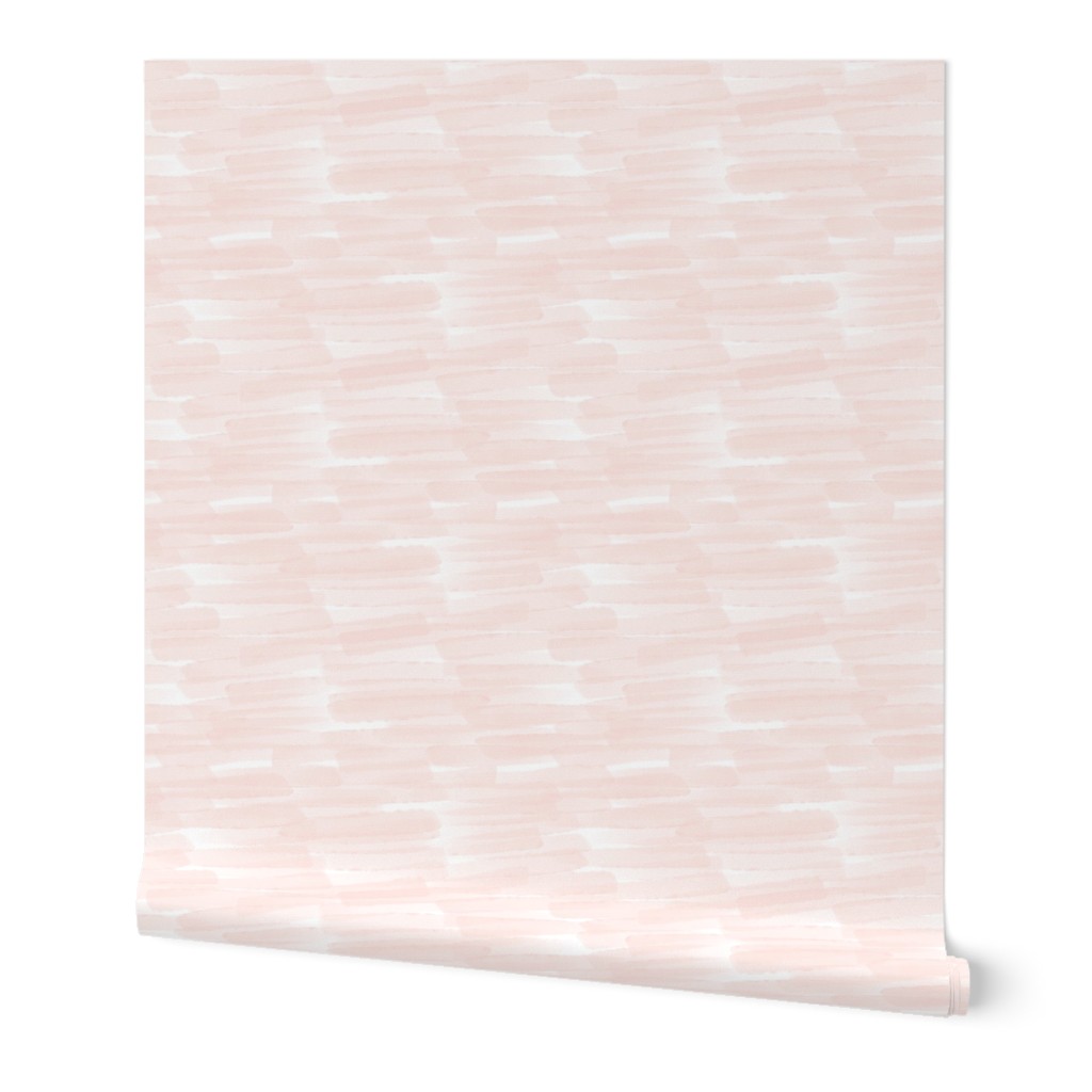Watercolor Strokes - Pink Wallpaper, 2'x12', Prepasted Removable Smooth, Pink