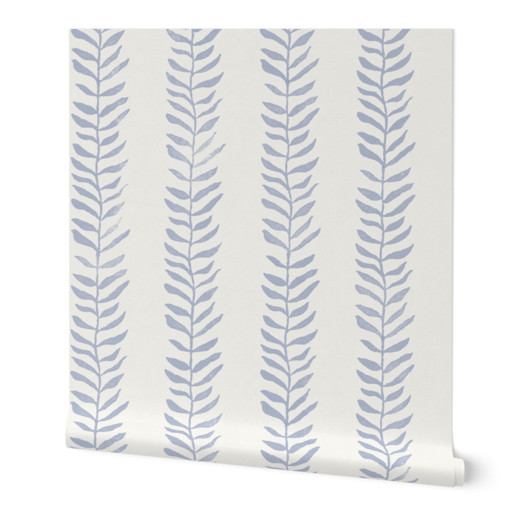 Botanical Vines Wallpaper, 2'x3', Prepasted Removable Smooth, Blue
