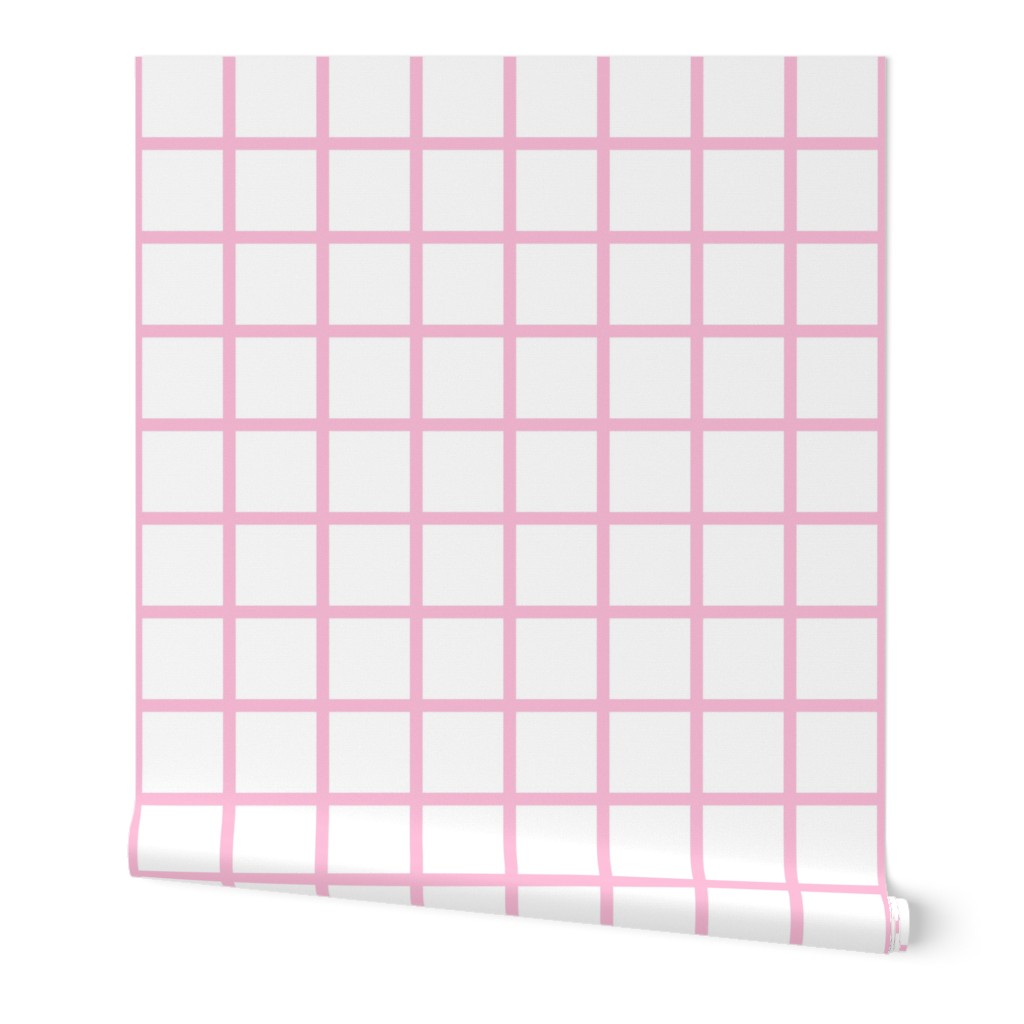 Grid Pink and White Wallpaper Shutterfly
