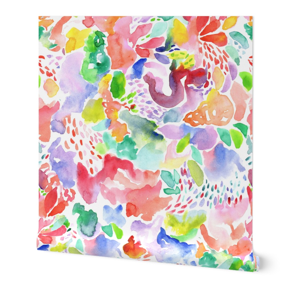 Happy Abstract Watercolor Wallpaper | Shutterfly