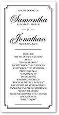Square Wedding Programs Fonts And Colors Easily Personalized