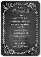 captivated chalk wedding menu