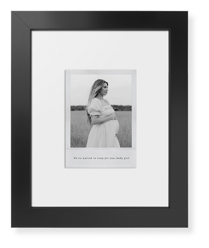 Simple Photo Frame Framed Print, Black, Contemporary, None, White, Single piece, 8x10, White