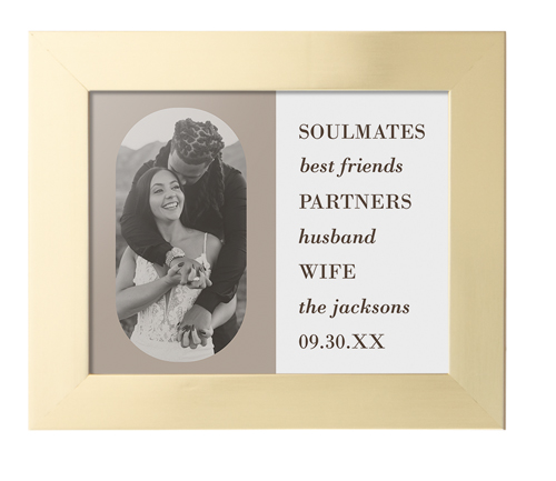 Traits of the Best Framed Print, Matte Gold, Contemporary, None, None, Single piece, 8x10, Beige, rye