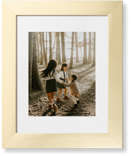 Photo Gallery Framed Print, Matte Gold, Contemporary, White, White, Single piece, 8x10, Multicolor, multi