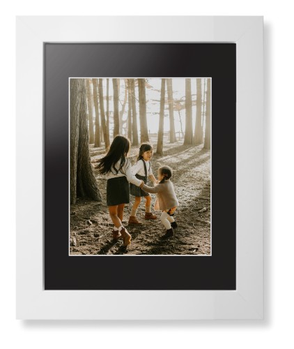 Photo Gallery Framed Print, White, Contemporary, White, Black, Single piece, 8x10, Multicolor