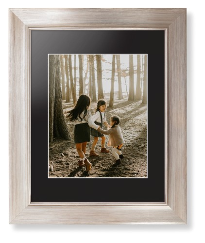 Photo Gallery Framed Print, Metallic, Modern, White, Black, Single piece, 8x10, Multicolor